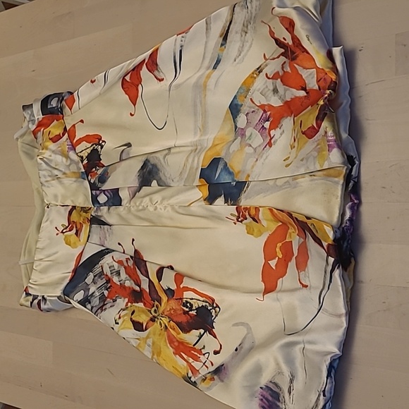 EUC Y2K JUMP by Wendye Chatilin Bubble Hem Abstract Floral Mini Dress - Picture 9 of 14